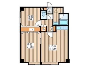 マンションMOMO【2階】の間取り