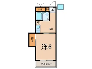 コ-ポ瀬戸【4階】の間取り