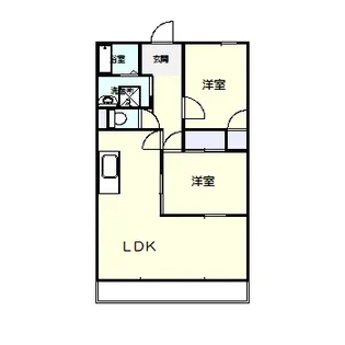 フリージア山口駅前【2階】の間取り