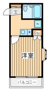 メゾンドール川崎【3階】の間取り