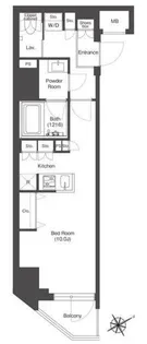 コンフォリア門前仲町サウス【5階】の間取り