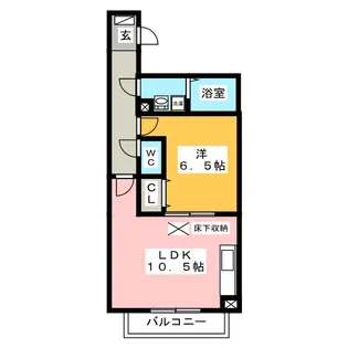 カーサ・ポルタ【1階】の間取り