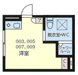 nibi【4階】の間取り