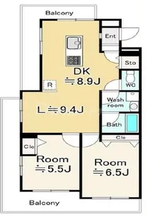 セザール高砂【3階】の間取り