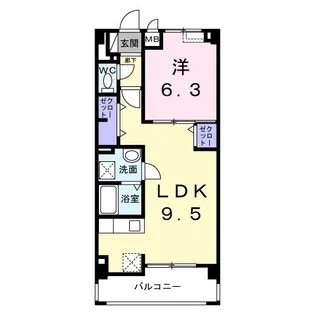寿マンション【1階】の間取り