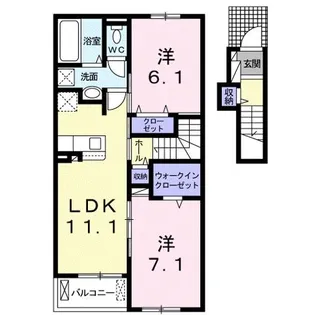 Forza DKII【2階】の間取り