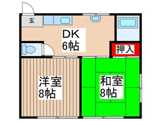 青木荘【1階】の間取り