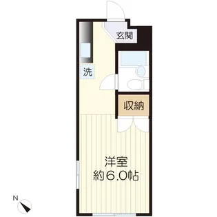 三田フラット【1階】の間取り