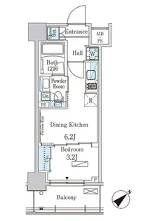 パークアクシス大塚ガーデンスクエア【5階】の間取り