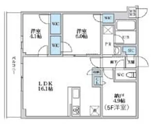 S-RESIDENCE富士見ヶ丘afford【3階】の間取り