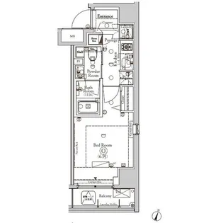 BPRレジデンス神田富山町【4階】の間取り