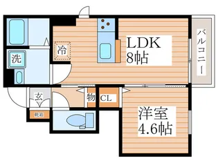 オークヒルズ【1階】の間取り