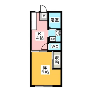 スリーゼヤナセIII【1階】の間取り