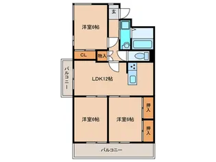 ファミーユ暖【4階】の間取り