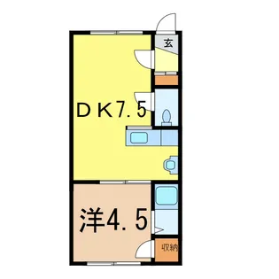 ベルコートハウス【2階】の間取り