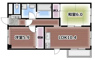メゾンドール藤【2階】の間取り