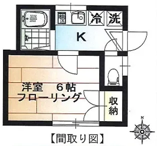 パークテラス洗足池A【1階】の間取り