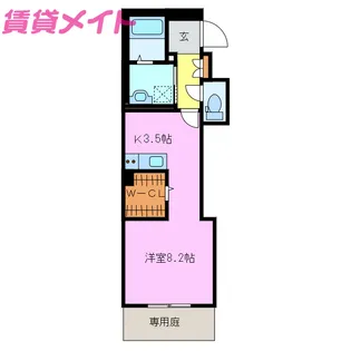リオリエント益生【1階】の間取り