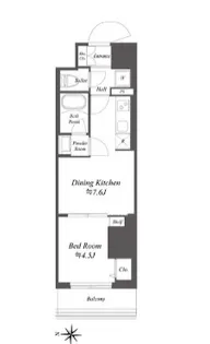 ドゥーエ亀戸II【4階】の間取り
