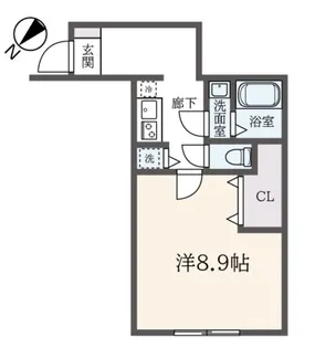 フォセット本蓮沼【3階】の間取り