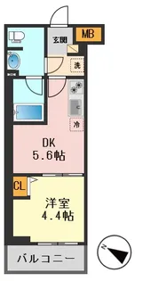 Alivis篠崎【1階】の間取り
