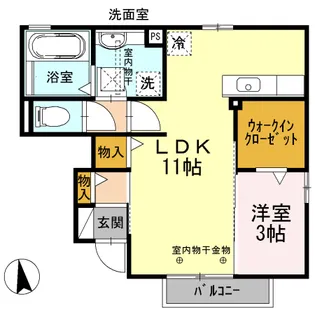 Lagrus(ラグラス)【1階】の間取り