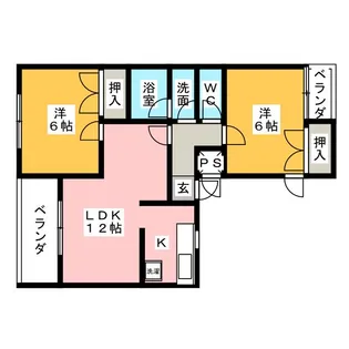 FLAT-G【2階】の間取り