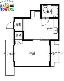 リッチ文教【5階】の間取り