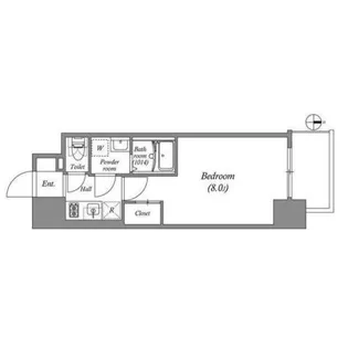 アドバンス大阪シック【2階】の間取り