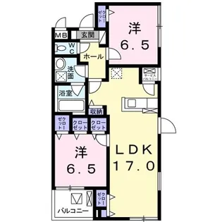 レジデンス・ヤギIII【2階】の間取り