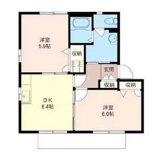 PRIM ROSE B【1階】の間取り