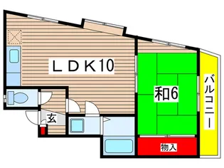 シード登戸【4階】の間取り