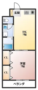 チェリーヒル刀根山【1階】の間取り