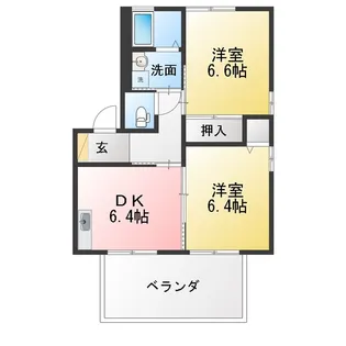 MastTown桑名C【1階】の間取り