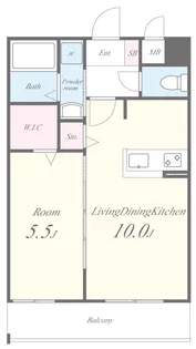 THE TERRACE天王寺 MK【7階】の間取り