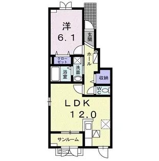 ピアチェーレ【1階】の間取り