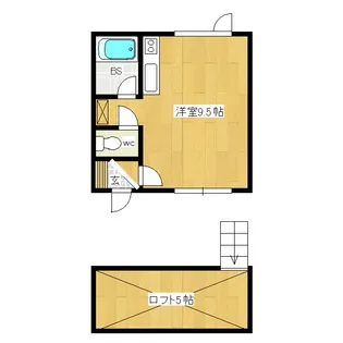 メゾンド市田B【1階】の間取り