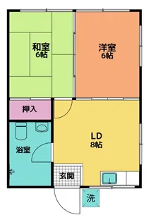 丸宮アパート【1階】の間取り