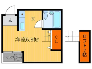 コート銀閣寺【1階】の間取り