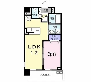 パークサイドヴィラ【6階】の間取り