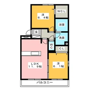 Ma maison 幸【2階】の間取り