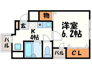 PLEAST大橋IV【4階】の間取り