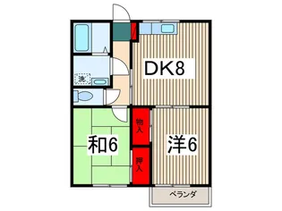 サンライズパレス【2階】の間取り