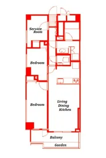 ロワール上大岡【1階】の間取り