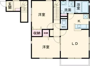 フェリオ常盤 C(ペット相談可)【2階】の間取り