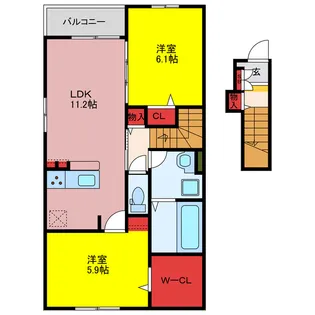 ソンセリテ【2階】の間取り