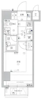 プレステージ新板橋【6階】の間取り