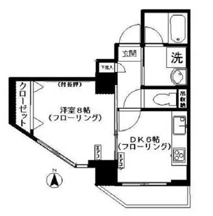 プレミール羽田【6階】の間取り