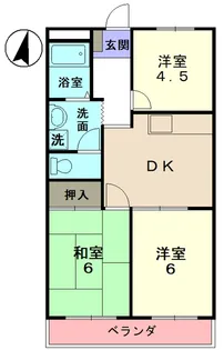 ピア・パープル【2階】の間取り
