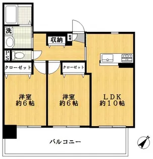 クリアイースト【7階】の間取り